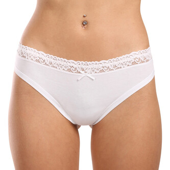 Dámská tanga Lovelygirl bílá (8307-white) L