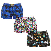 3PACK dámské trenky Styx art klasická guma vícebarevné (3K11889) L