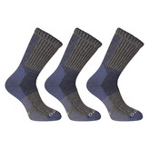 3PACK ponožky Nedeto vysoké zimní modré (3NWM1) M