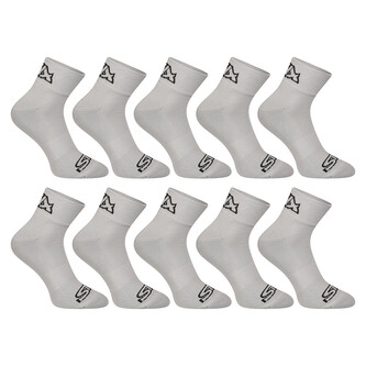 10PACK ponožky Styx kotníkové šedé (10HK1062) XL