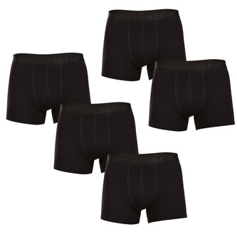 5PACK pánské boxerky Pietro Filipi černé (5BCL001) XXL