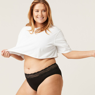 Menstruační kalhotky Modibodi Sensual Hi-Waist Bikini Light-Moderate (MODI4035) L