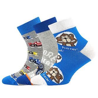 3PACK dětské ponožky Lonka vícebarevné (Dedotik - Mix G) 30/34