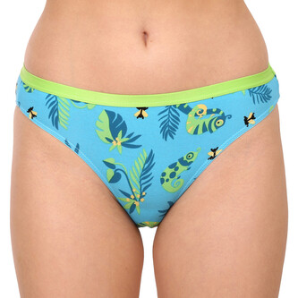 Veselé dámské kalhotky Dedoles Chameleon a hmyz (D-W-UN-BB-C-C-1312) L