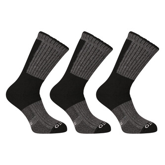 3PACK ponožky Nedeto vysoké zimní černé (3NWC1) M