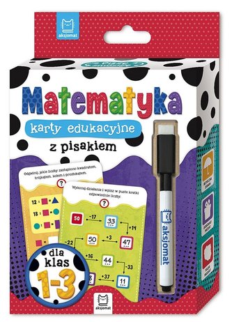 Matematyka klasy 1-3 karty edukacyjne z pisakiem Matematyka klasy 1-3 karty edukacyjne z pisakiem