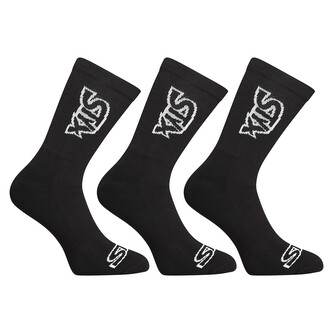 3PACK ponožky Styx vysoké černé (3HV960) L