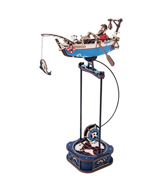 RoboTime 3D mechanická skládačka Rybářská loď s kyvadlem