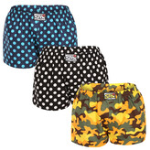 3PACK dámské trenky Styx art klasická guma vícebarevné (3K15901) M