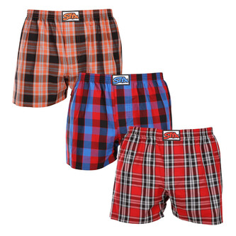 3PACK pánské trenky Styx klasická guma vícebarevné (3A102327) XL 3PACK pánské trenky Styx klasická guma vícebarevné (3A102327) XL