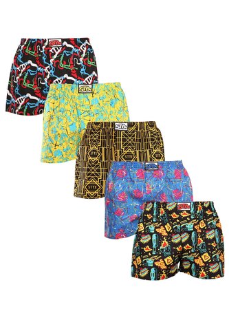 5PACK pánské trenky Styx art klasická guma vícebarevné (5A1167288) XL