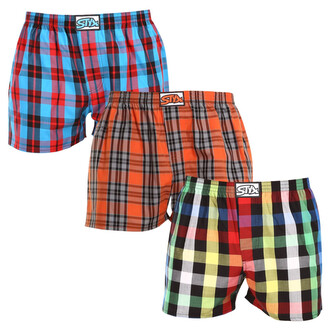 3PACK pánské trenky Styx klasická guma vícebarevné (3A092613) M 3PACK pánské trenky Styx klasická guma vícebarevné (3A092613) M