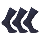 3PACK ponožky Nedeto vysoké medic modré (3PMV002) L