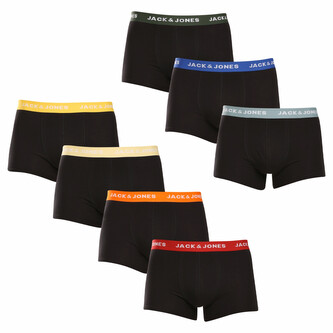 7PACK pánské boxerky Jack and Jones černé (12230353) L