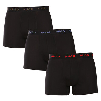 3PACK pánské boxerky HUGO černé (50532613 972) L