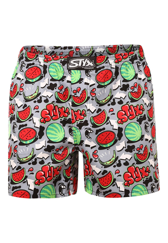 Pánské trenky Styx premium art klasická guma melouny (AP1459) XXL