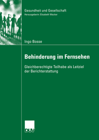 Bild von Behinderung im Fernsehen Bild von Behinderung im Fernsehen