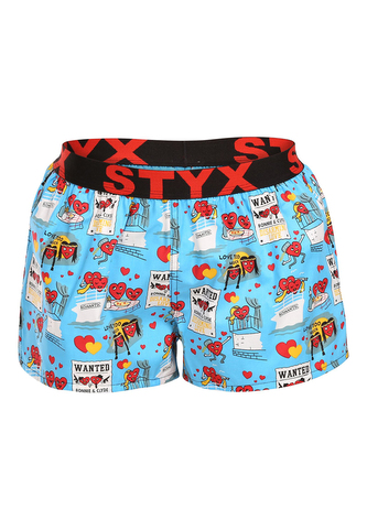 Dámské trenky Styx art sportovní guma Valentýn páry (T1756) L