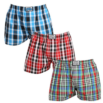 3PACK pánské trenky Styx klasická guma vícebarevné (3A103456) XXL 3PACK pánské trenky Styx klasická guma vícebarevné (3A103456) XXL