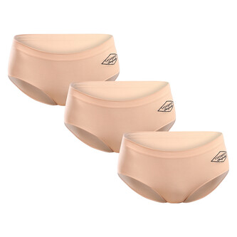 3PACK dámské kalhotky Lee Cooper béžové (PO41174) M