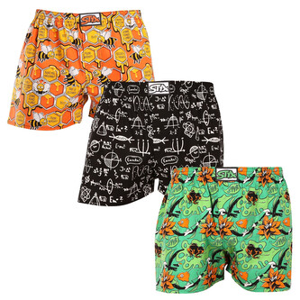 3PACK pánské trenky Styx art klasická guma vícebarevné (3A15724) L 3PACK pánské trenky Styx art klasická guma vícebarevné (3A15724) L