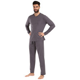 Pánské pyžamo Nedeto šedé (NP003) XL