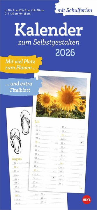 Kalender zum Selbstgestalten 2026