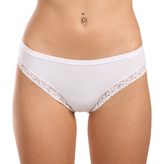 Dámská tanga Lovelygirl bílá (3884-white) L