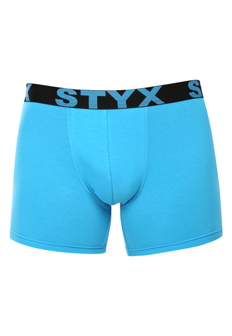 Pánské boxerky Styx long sportovní guma světle modré (U1169) L