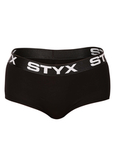 Dámské kalhotky Styx s nohavičkou černé (IN960) S