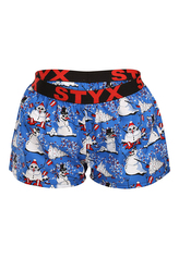 Dámské trenky Styx art sportovní guma Vánoce sněhuláci (T1751) S