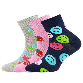 3PACK dětské ponožky Lonka vícebarevné (Dedotik - Mix H) 30/34