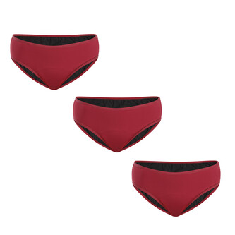 3PACK Menstruační kalhotky Meracus Timeless Burgundy Plus (MEMS106) M