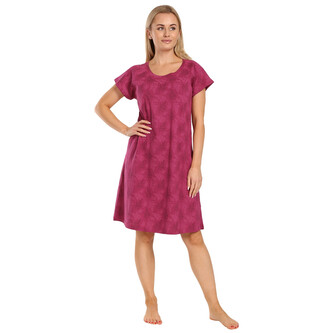 Dámská noční košile Gina růžová (19130-DEFMEF) S