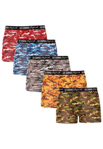 5PACK pánské boxerky Lee Cooper vícebarevné (LCU3200700D-1763075) XXL