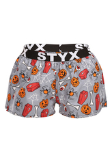 Dámské trenky Styx art sportovní guma Halloween rakve (T1752) L