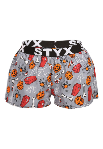 Dámské trenky Styx art sportovní guma Halloween rakve (T1752) L