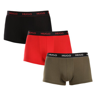 3PACK pánské boxerky HUGO vícebarevné (50517878 985) XXL