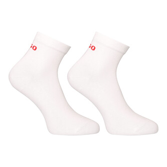 2PACK ponožky HUGO kotníkové bílé (50516396 100) M