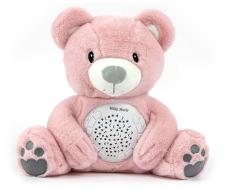 MILLY MALLY Zabawka pluszowa z projektorem Milly Bear Pink