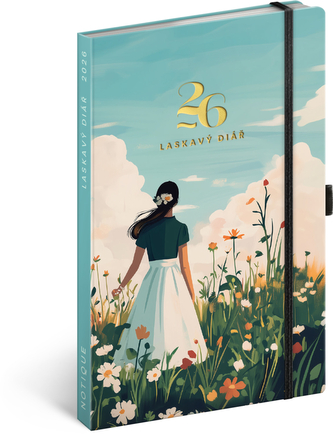 Diář 2026: Laskavý - týdenní, 13 x 21 cm