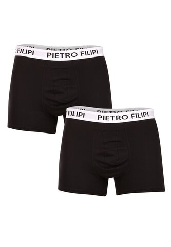 2PACK pánské boxerky Pietro Filipi balls holder černé (2BCL003) XXL