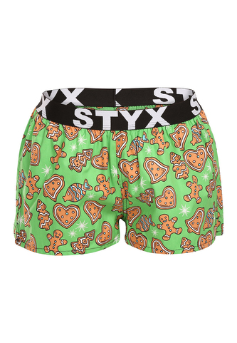 Dámské trenky Styx art sportovní guma Vánoce perníčky (T1753) S