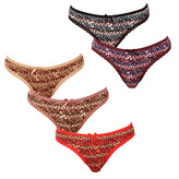 5PACK dámská tanga Fine woman vícebarevná (807) M