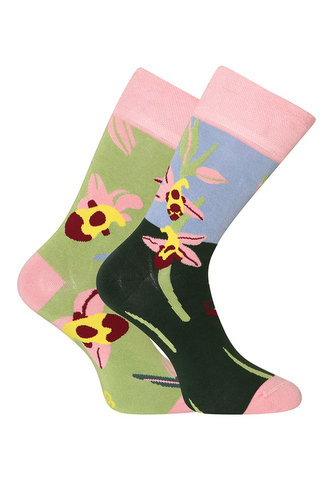 Veselé bambusové ponožky Dedoles Orchidej hmyzovník (D-U-SC-RS-C-B-1553) M