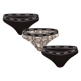 3PACK dámská tanga HUGO vícebarevná (50495870 240) L