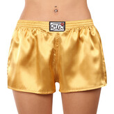 Dámské trenky Styx klasická guma saténové zlaté (L685) 3XL