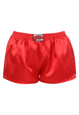 Dámské trenky Styx klasická guma saténové červené (L663) M