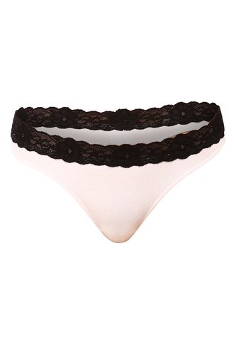 Dámská tanga Styx s krajkou bílá (ITK1061) XL