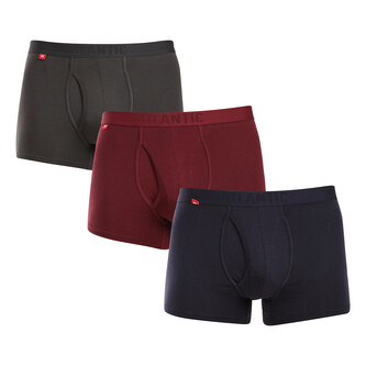 3PACK pánské boxerky Atlantic vícebarevné (3MH-184) M